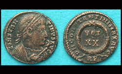 Constantine I, Eagle-tipped Scepter Obverse, Not Listed!